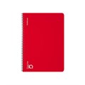 Тетрадь общая с пластиковой обложкой на спирали ErichKrause IQ FineLine, Classic красный, B5, 100 листов, 80 г/м2, клетка EK60858 - фото 628019