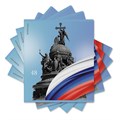 Тетрадь общая ученическая ErichKrause Российский герб, 48 листов, клетка, матовая ламинация+выборочный УФ-лак+тиснение фольгой_MIX-PACK EK60616 - фото 633564