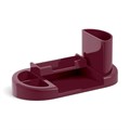 Подставка настольная пластиковая ErichKrause® Harmony, Marsala, рубиновая EK55802 - фото 641126