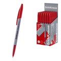 Ручка шариковая ErichKrause Slender Stick Grey 0.7, Super Glide Technology, цвет чернил красный (в коробке по 50 шт.) EK63085 - фото 645801