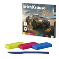 Пластилин классический ErichKrause Road Beast 12 цветов со стеком, 180 г (в коробке 12 шт) EK62977 - фото 651705